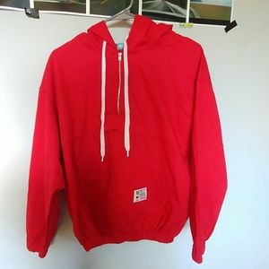 A red hoodie